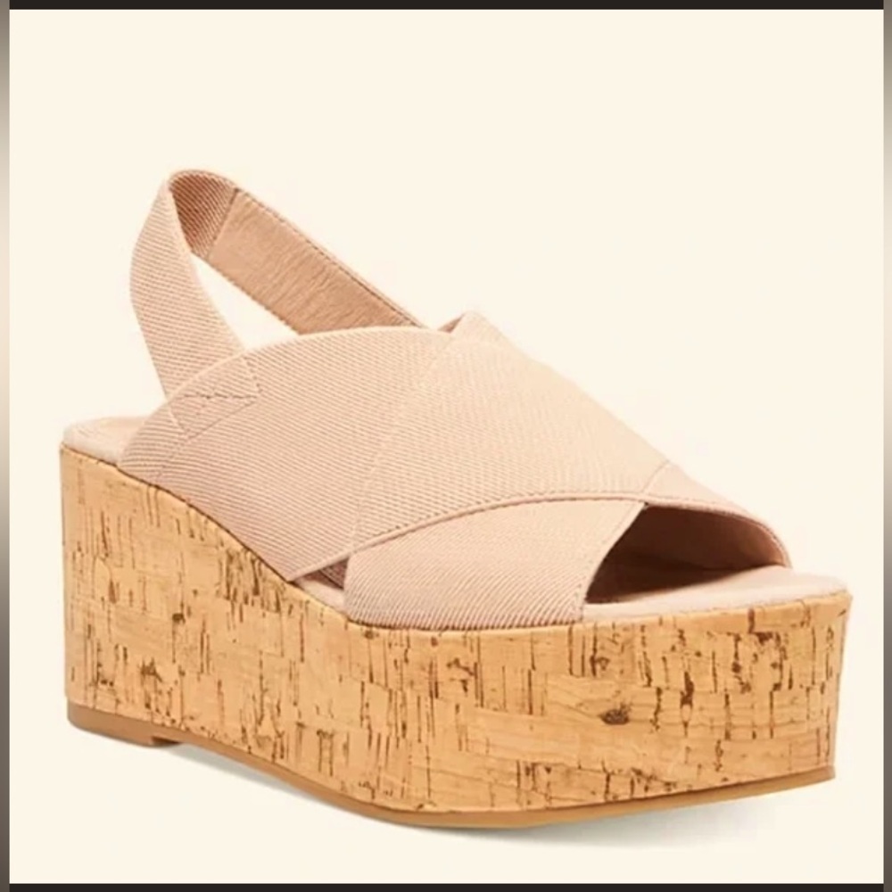 Steven by Steve Madden clay stretch platform wedge sling back sandals​​